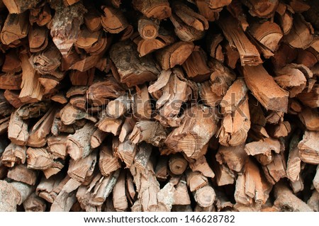 wood stack for fuel