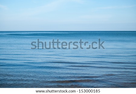 calmly blue sea