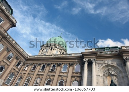 Buda Castle is the historical castle complex of the Hungarian kings in Budapest, Hungary, first completed in 1265. In the past, it was also called Royal Palace