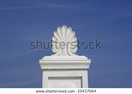 Greek architecture with white marble