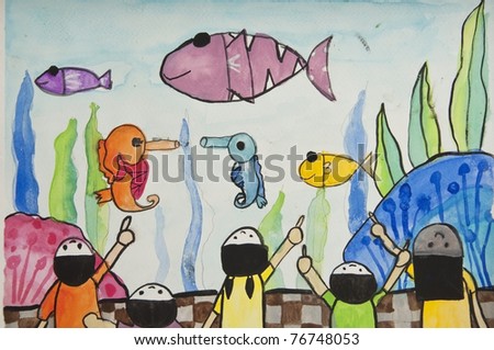 Drawing Of Aquarium