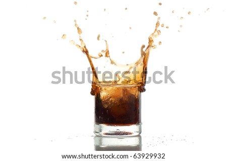 alcoholic beverages  isolated on white background