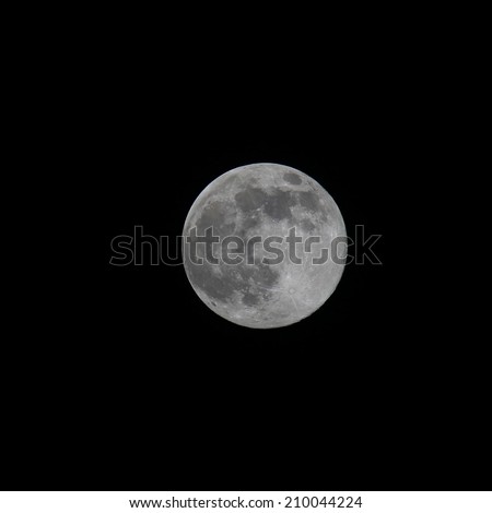 moon in the dark sky , moon in black background