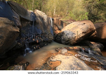 King Waterfall ,Waterfall in rain forest , water fall in deep forest at at Phu Suan Sai National Park, Loei Province