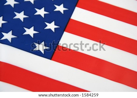 Flag of the United States of America - dynamic diagonal view