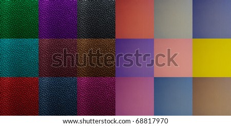 two type of leather texture collection