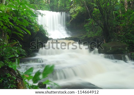 Mhun Dang Water Fall in Phuhinrongkla national park Pitsanulok,Thailand