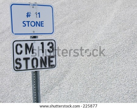 stone sign and stone