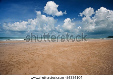 Sky and sand