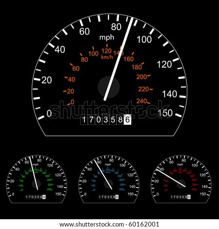 stock vector Speedometer Illustration