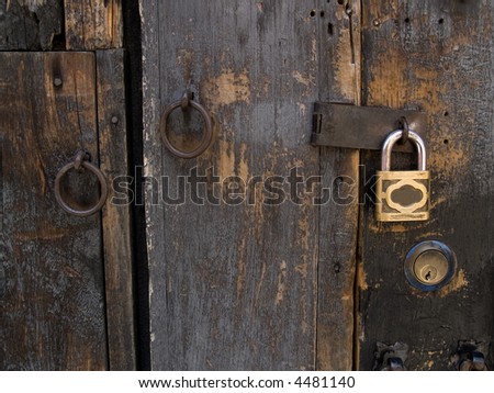 some old security devices: locks and padlocks