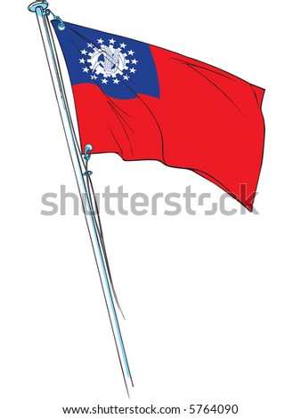 myanmar flag 2011. myanmar revolutionary flag