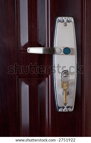 The door lock with keys