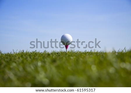 Golf ball tee up