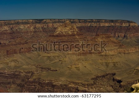 There are many overlooks on the south rim of grand canyon which demonstrate the layers upon layers of rock.