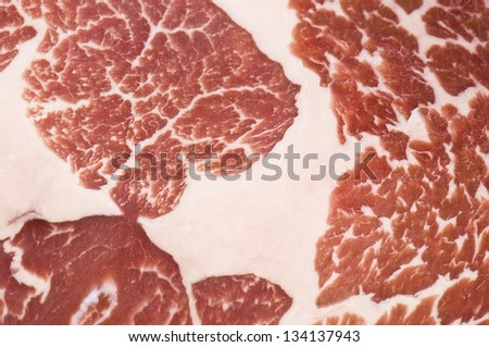 delicious meat texture in the photo