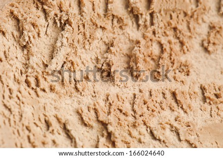 chocolate ice cream texture in the photo
