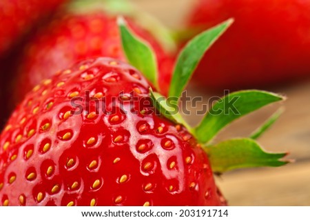 ripe and juicy strawberries texture
