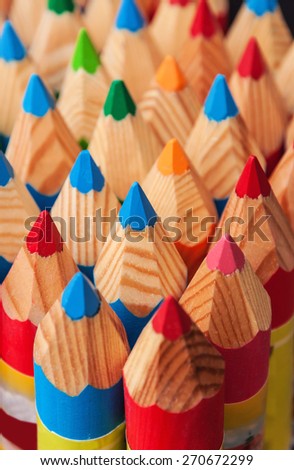 multi colored pencils (crayon) texture
