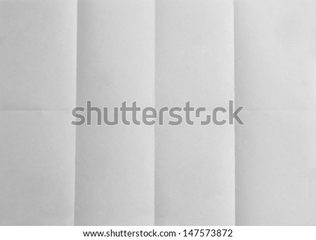 Blank paper folded on eight. Background