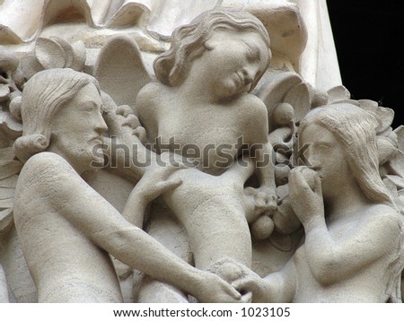 Sculpture of Adam and Eve