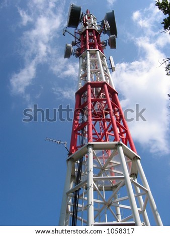 Microwave and radio relay tower
