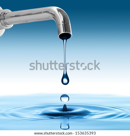 Water Drop From Water Tap