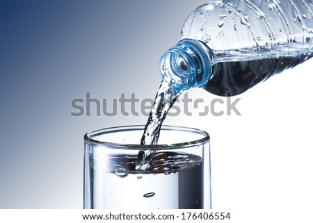 Water Pour into Glass