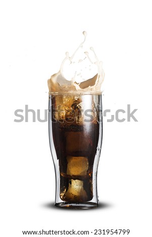 Cola Splash From Glass