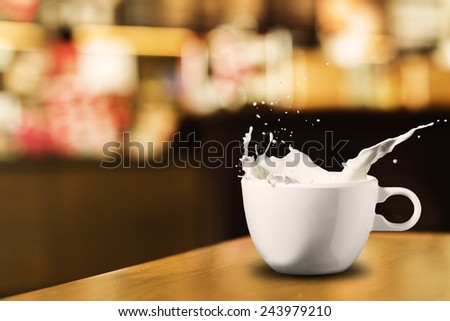 Milk Splash from Cup