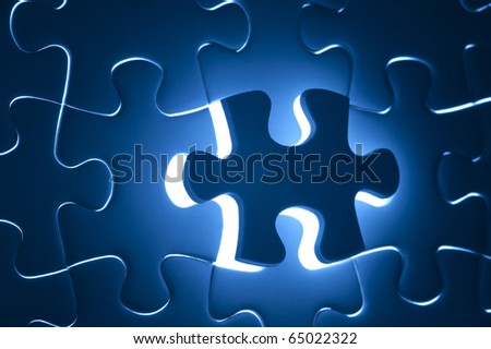 Missing puzzle, business concept for completing the final puzzle piece