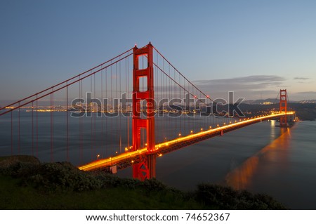 golden gate bridge at night wallpaper. hairstyles Golden Gate Bridge