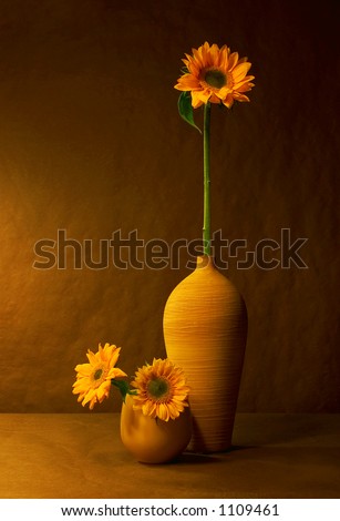 Still life with sunflowers