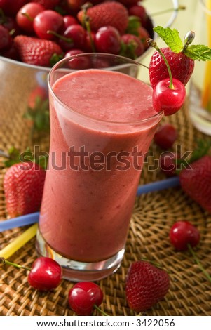 Cherry berry smoothie