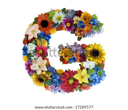 Logo Design Alphabet on Flower Alphabet   G Stock Photo 17289577   Shutterstock