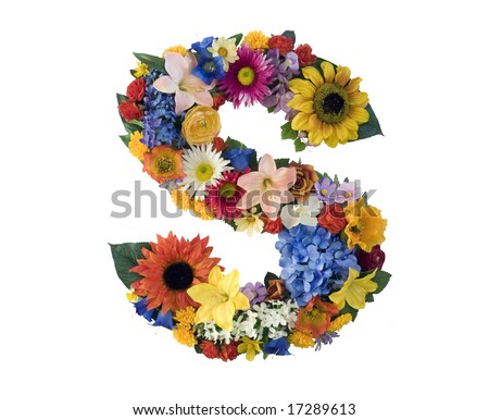 Flower Alphabet - S