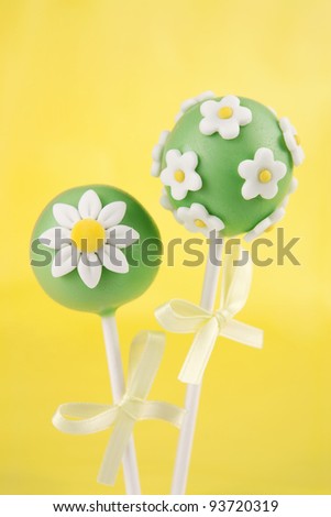 Flower cake pops