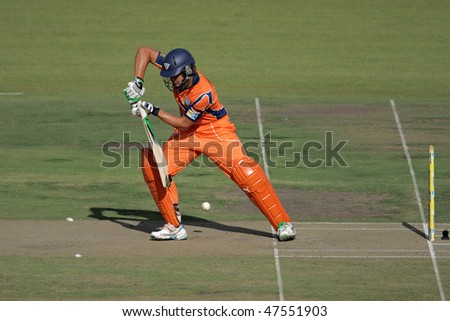 BLOEMFONTEIN, SOUTH AFRICA - DECEMBER 22: Action during a one-day cricket match between the Eagles and Titans (Titans won by four wickets), Bloemfontein, South Africa, 22 December 2009