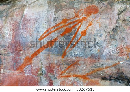 Aboriginal rock art at Ubirr, Kakadu National Park, Northern Territory, Australia