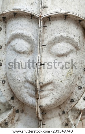 mold for building giant Buddhas,Buddha statue under construction