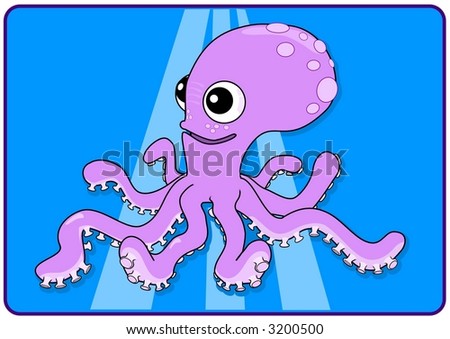 Cute Cartoon Octopuses