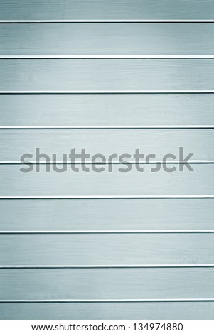 Blue painted wood panelling textured background.