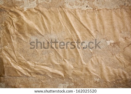 Old brown paper background.  Great textures and stains.