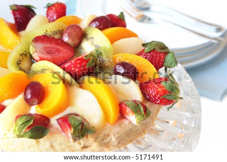 Strawberry Fruit Flan