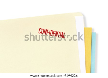 confidential file folder