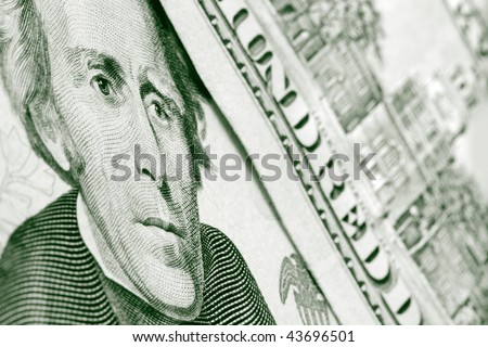 Andrew Jackson on an American twenty-dollar bill.