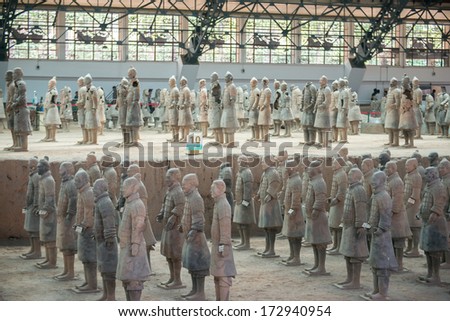 XIAN,CHINA -JUNE 2 :The Terracotta Army or the \