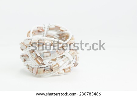 Bracelet isolated on white background.