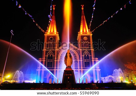 cathedral of the immaculate conception at chantaburi stock photo Cathedral of the Immaculate Conception 450x319