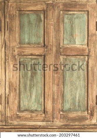 Wood window For text and background